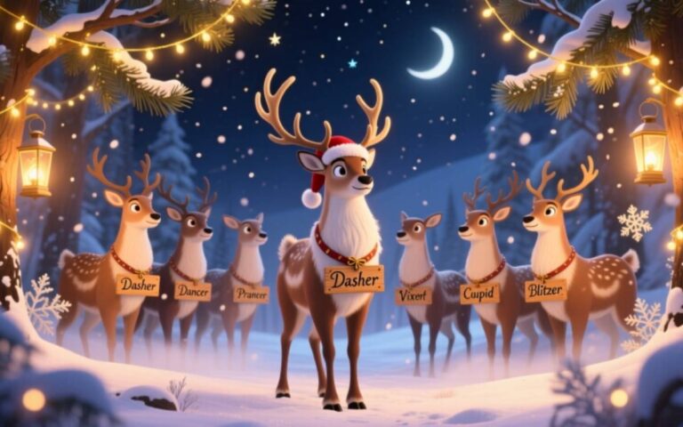 300 Complete List of Santa’s Reindeer Names and Fun Facts