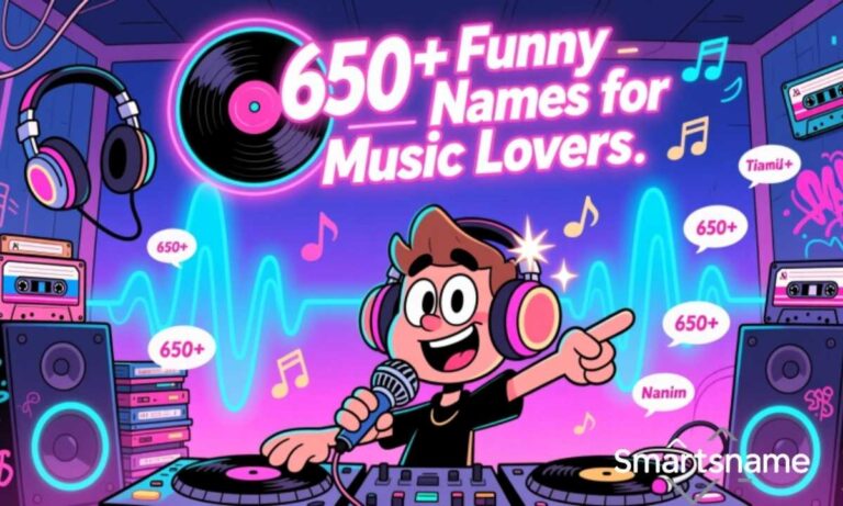 650+ Funny Names for Music Lovers