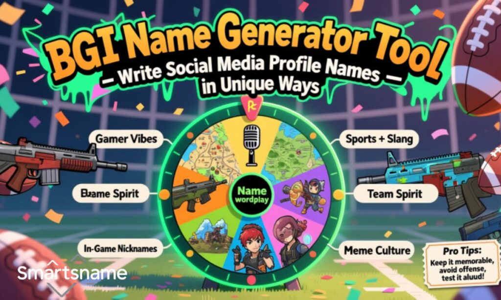BGMI Name Generator Tool- Write Social Media Profile Names in Unique Ways