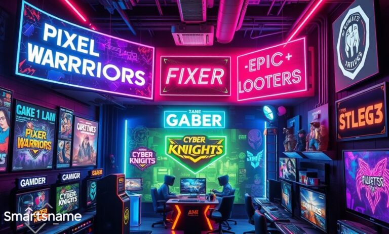 Cool & Trendy Gaming Names