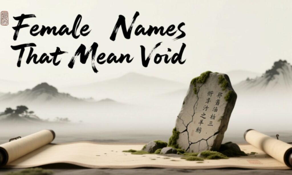 Female Names That Mean Void