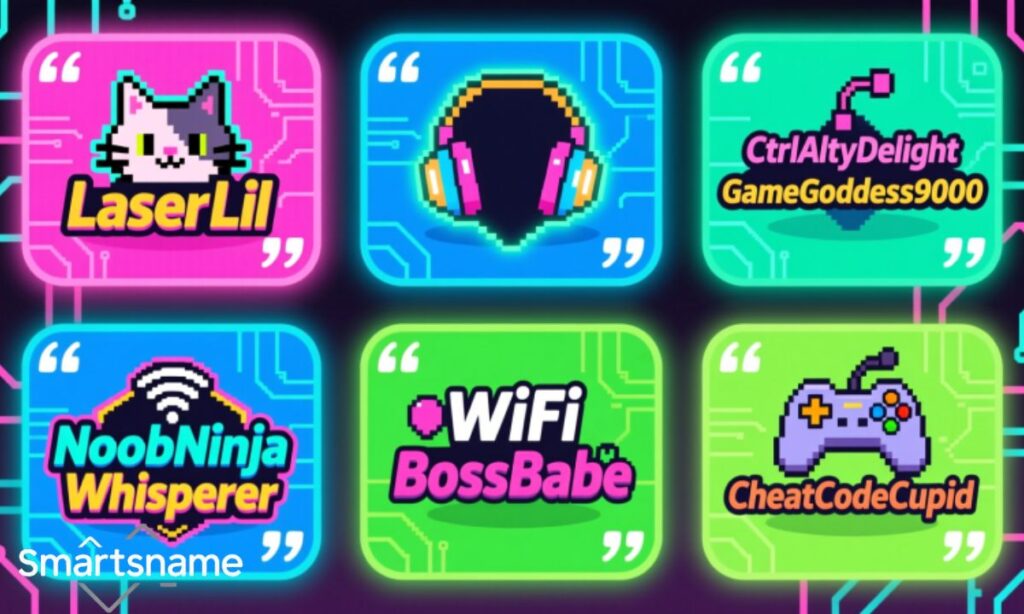 Funny Gamer Names for Women