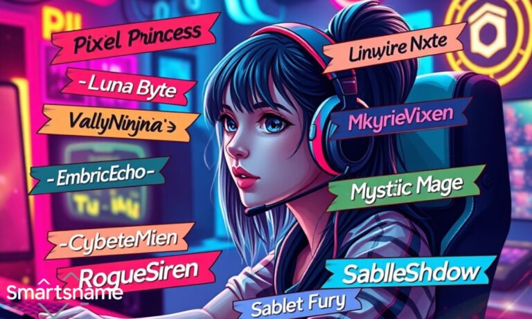 Gamer Girl names