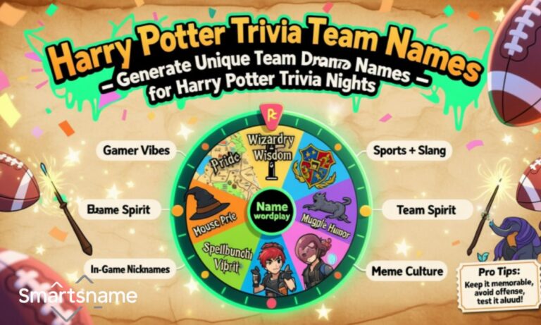 _Harry Potter Trivia Team Names