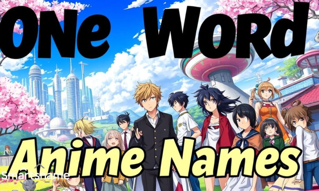 One Word Anime Names