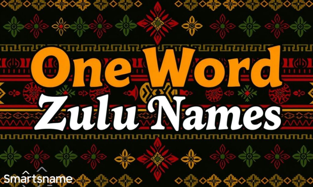 One Word Zulu Names