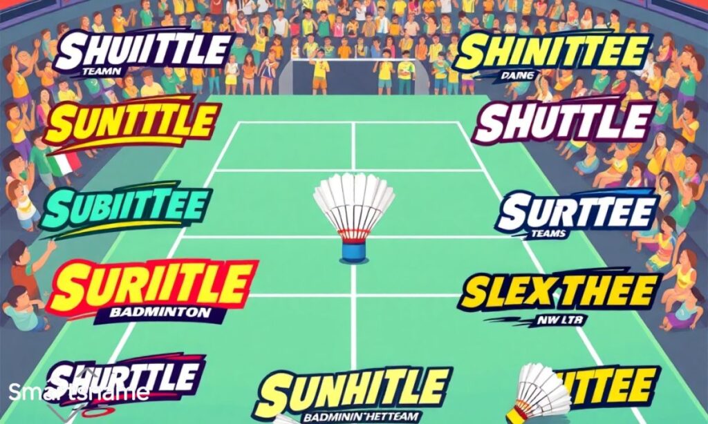 Shuttle Badminton Team Names