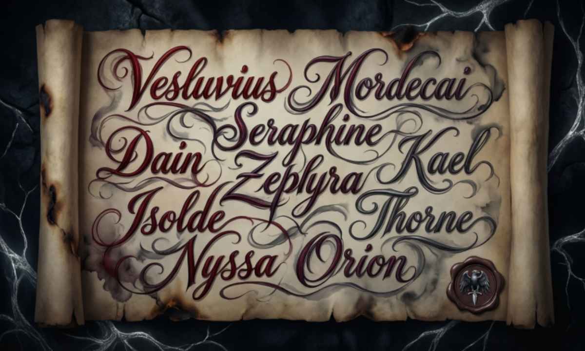 Unique Vampire Names