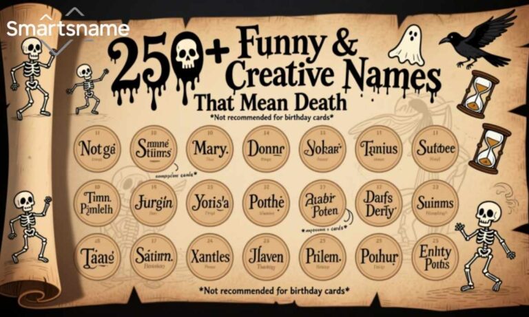 250+ Funny & Creative Names That Mean Death