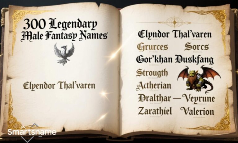 300 Creative Male Fantasy Names for Your Next Adventure