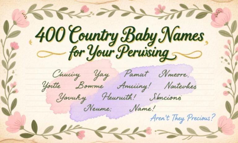 400 Country Baby Names for Your Perusing (Aren’t They Precious)