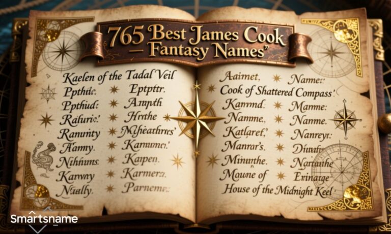 765 Best James Cook Fantasy Names