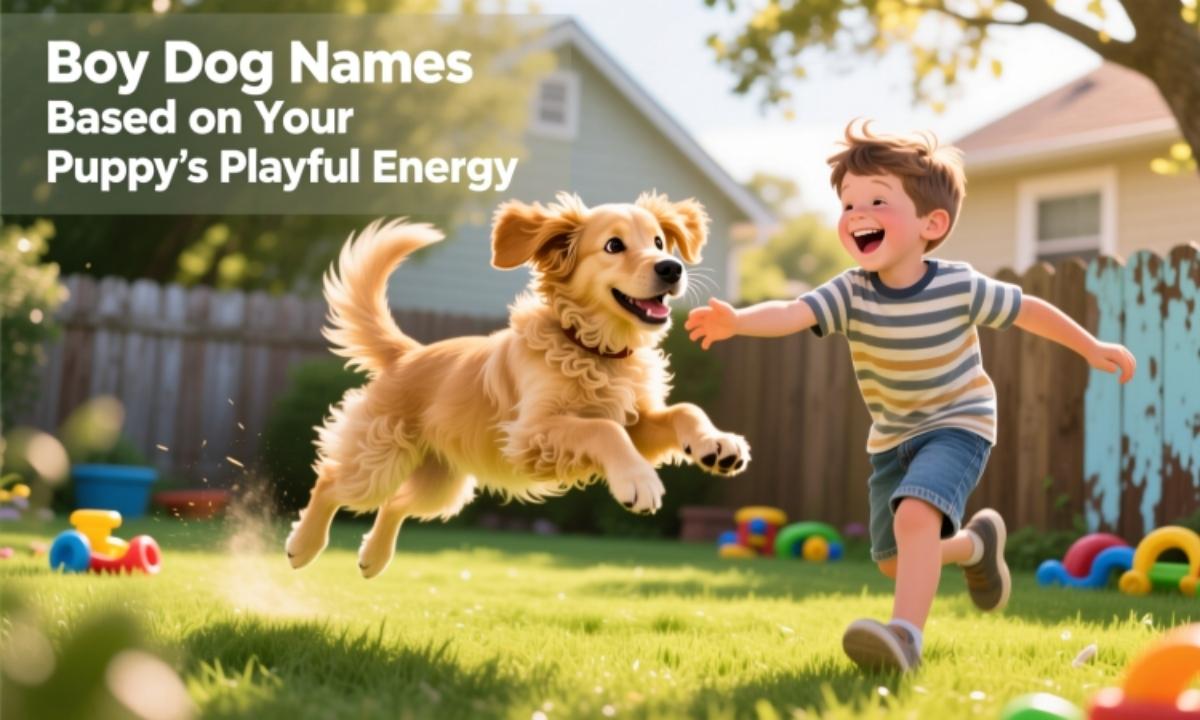 Boy Dog Names Based on Your Puppy’s Playful Energy