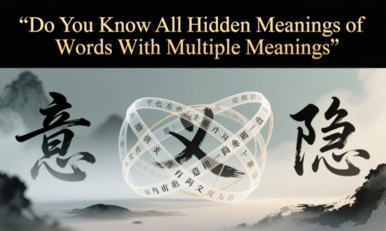 Do You Know All Hidden Meanings of Words With Multiple Meanings