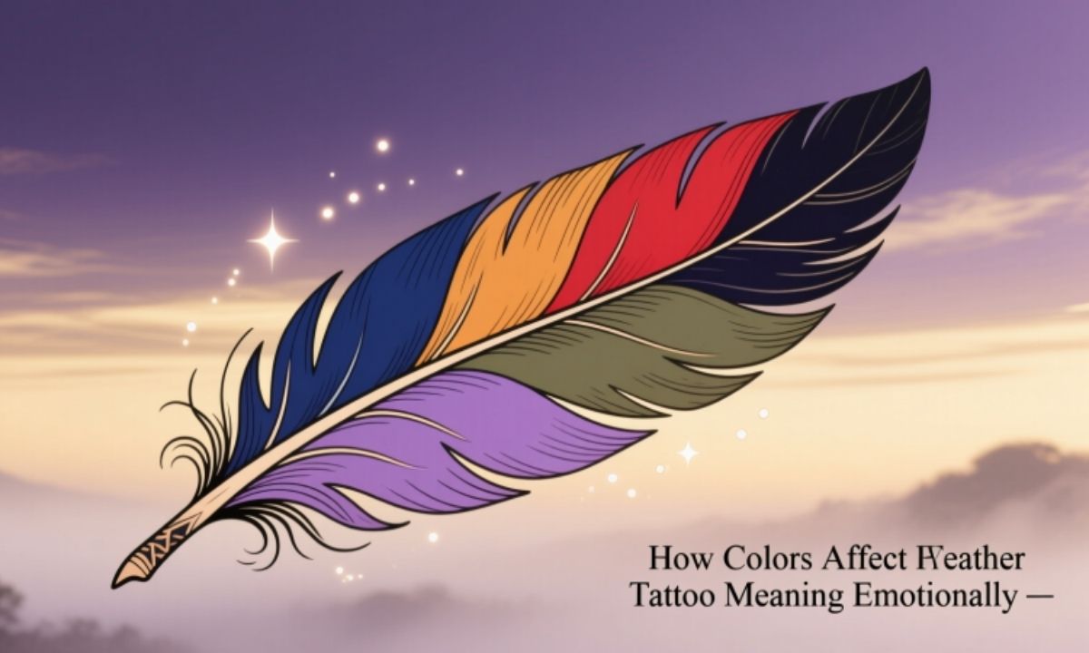 How Colors Affect Feather Tattoo Meaning Emotionally