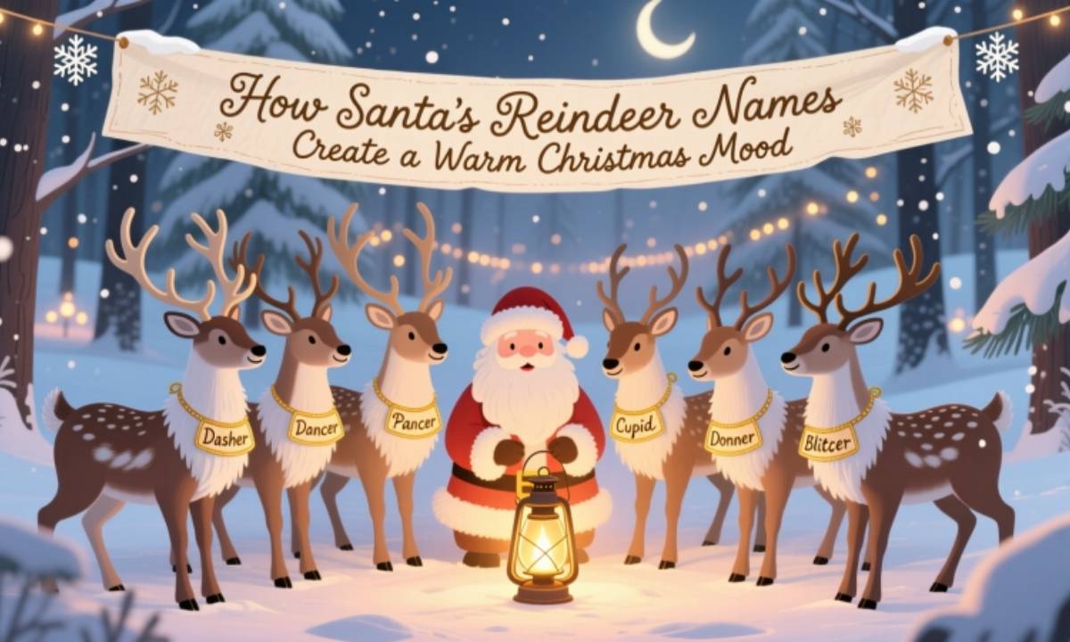 How Santa’s Reindeer Names Create a Warm Christmas Mood