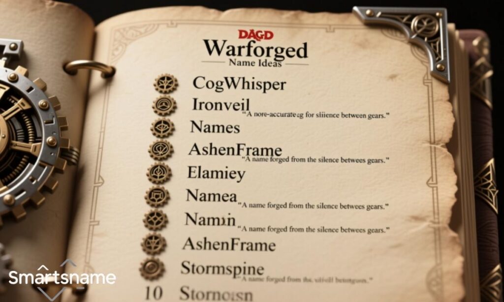 Last D&D Warforged Name Ideas