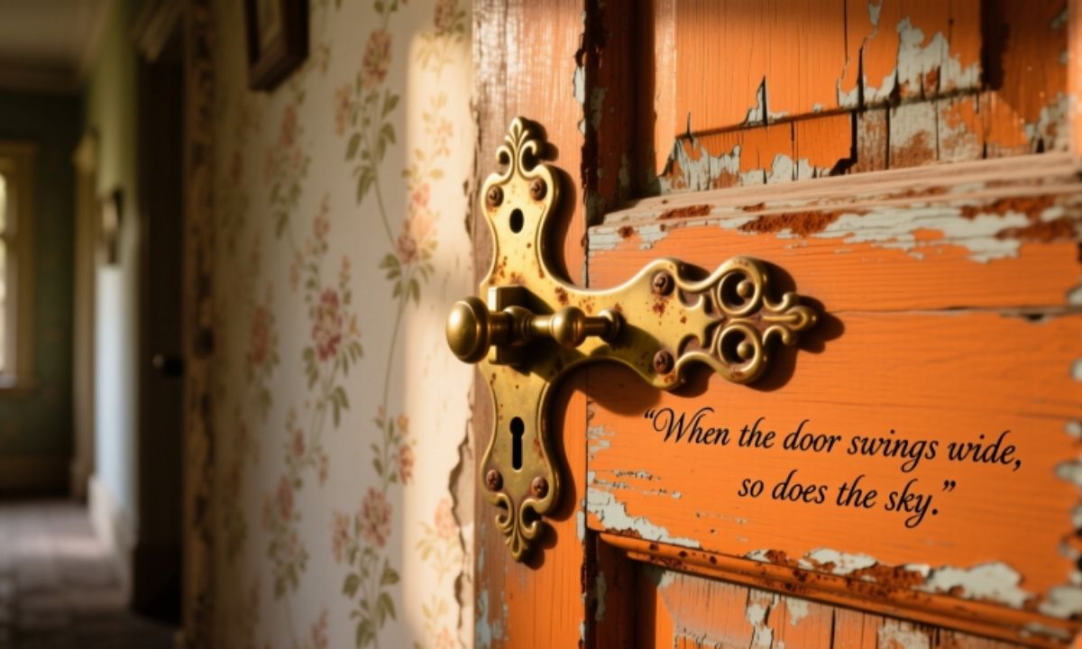 Orange Door Hinge Rhyme