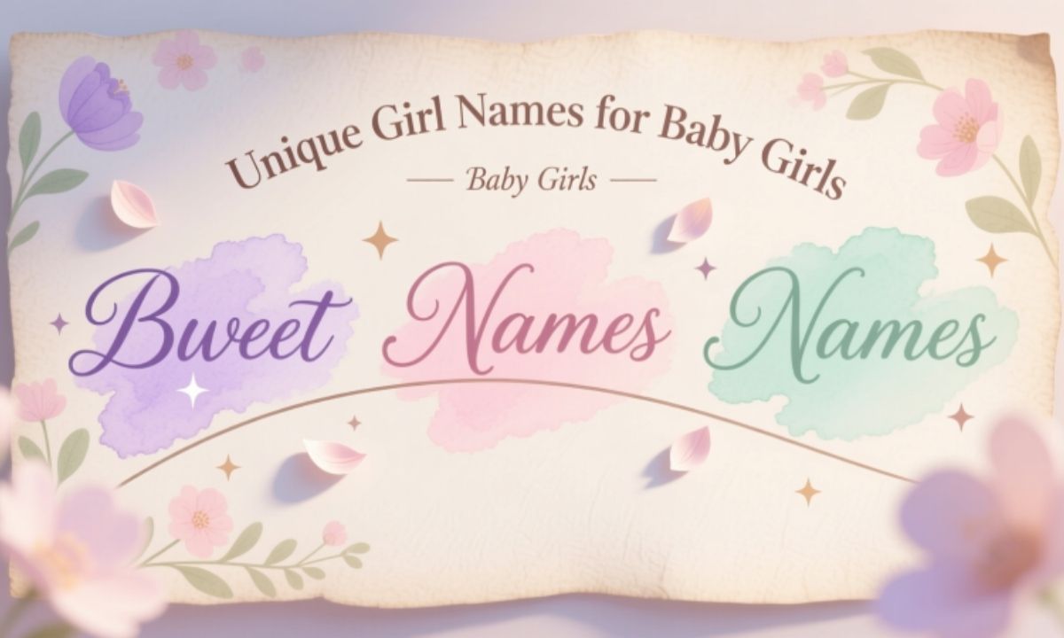 Soft, Feminine, and Sweet Unique Girl Names for Baby Girls