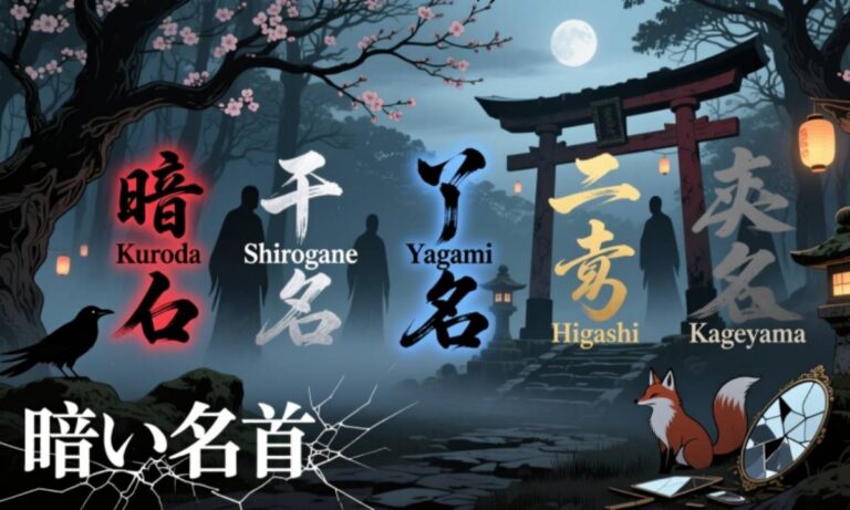 Which Japanese Last Names Carry Dark and Mysterious Meanings