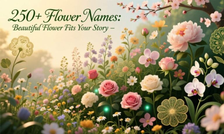 250+ Flower Names Beautiful Flower Fits Your Story