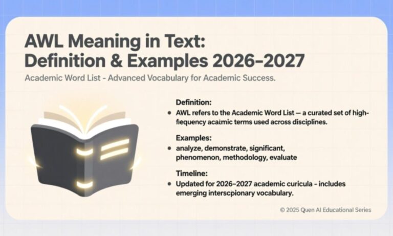 AWL Meaning in Text Definition & Examples 2026&27