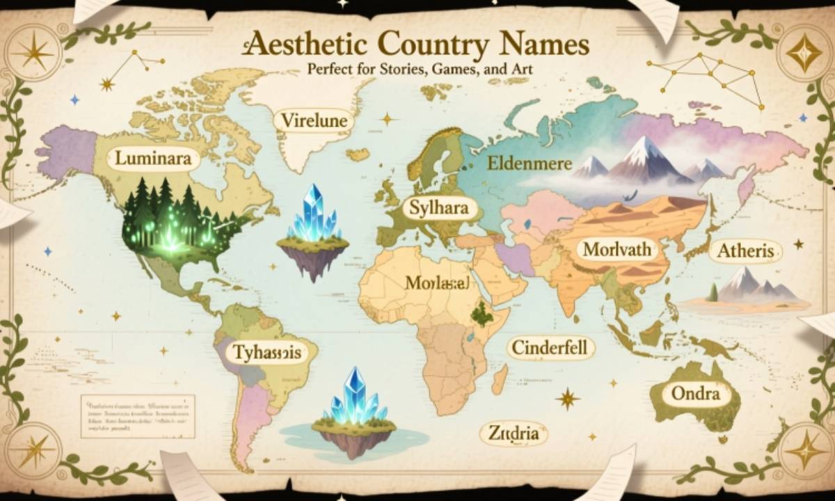 Aesthetic Country Names Perfect for Stories, Games, and Art