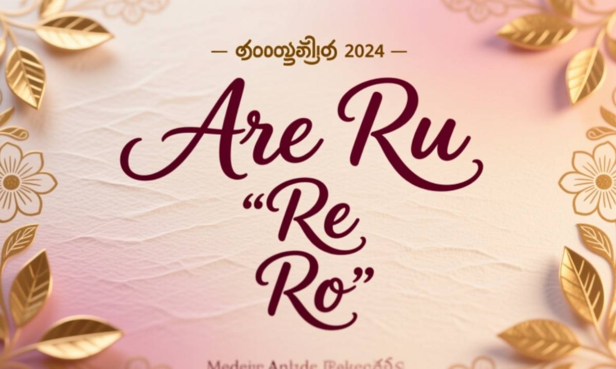 Are Ru, Re, Ro Tha Baby Boy Names Telugu Trending Now