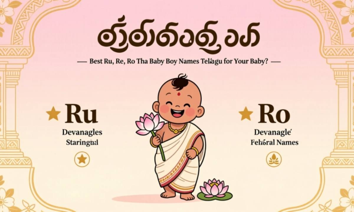 Best Ru, Re, Ro Tha Baby Boy Names Telugu for Your Baby?
