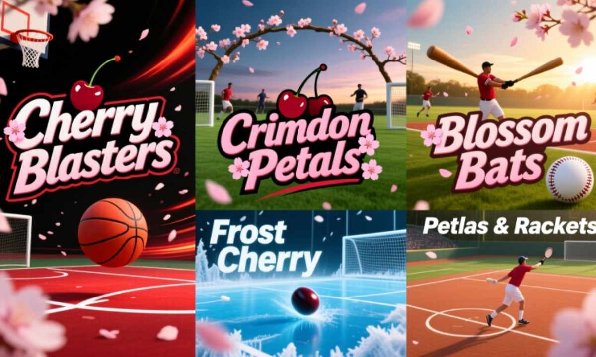 Cherry Inspired Sports Team Names for Different Sports