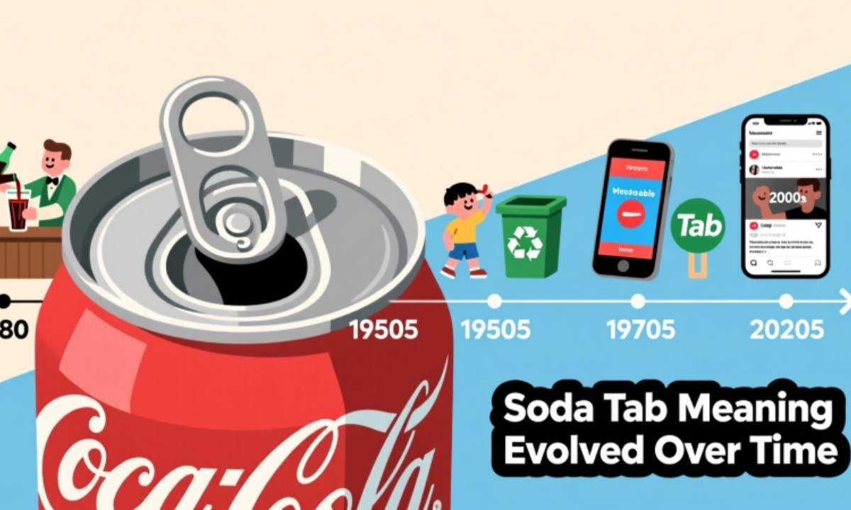 How the Soda Tab Meaning Evolved Over Time