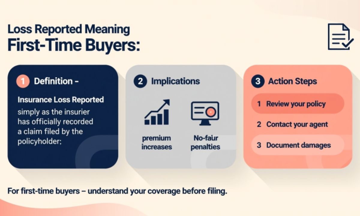 Insurance Loss Reported Meaning for First-Time Buyers