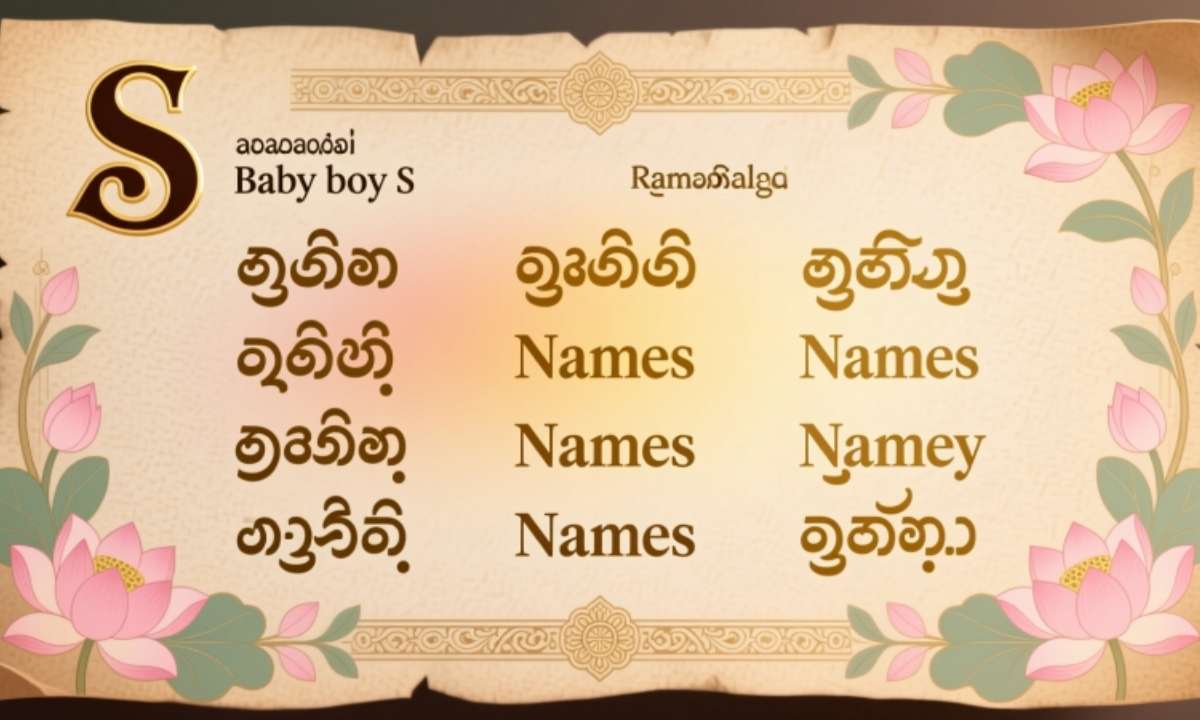 Kannada baby boy names starting with S