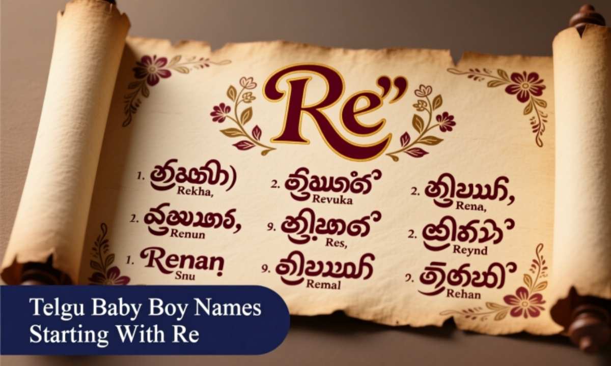 Re baby boy names in Telugu Baby Boy Names Starting With Re In Telugu