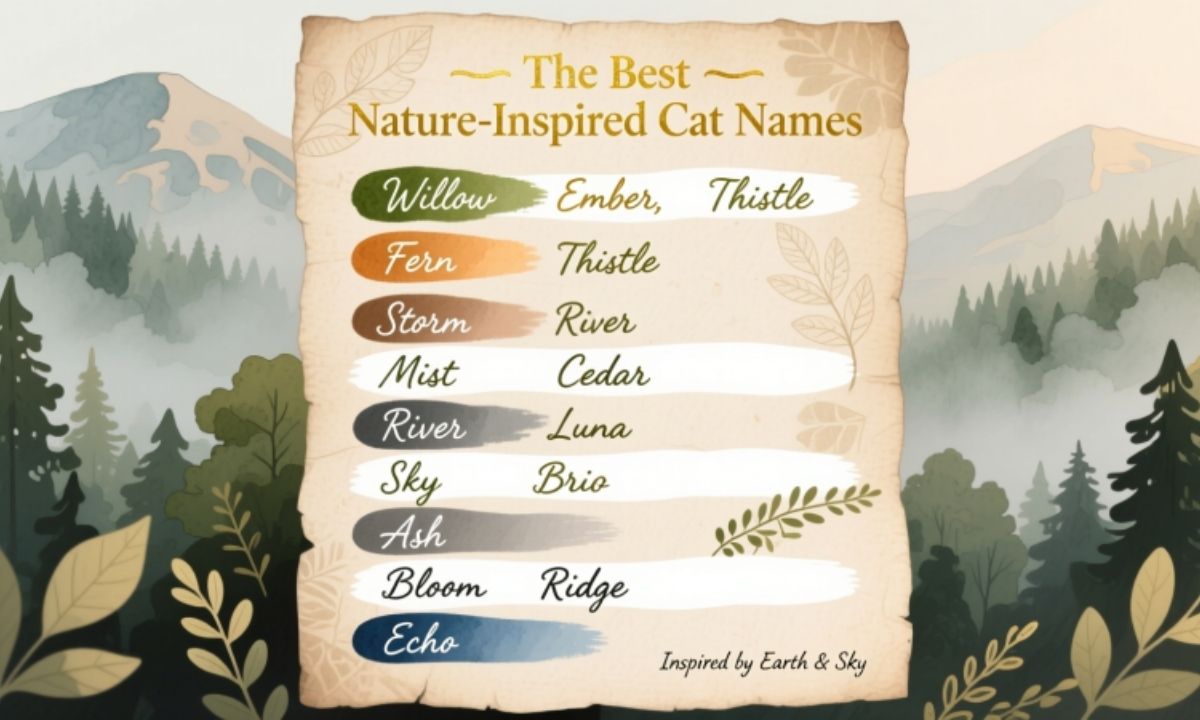 The Best Nature-Inspired Cat Names