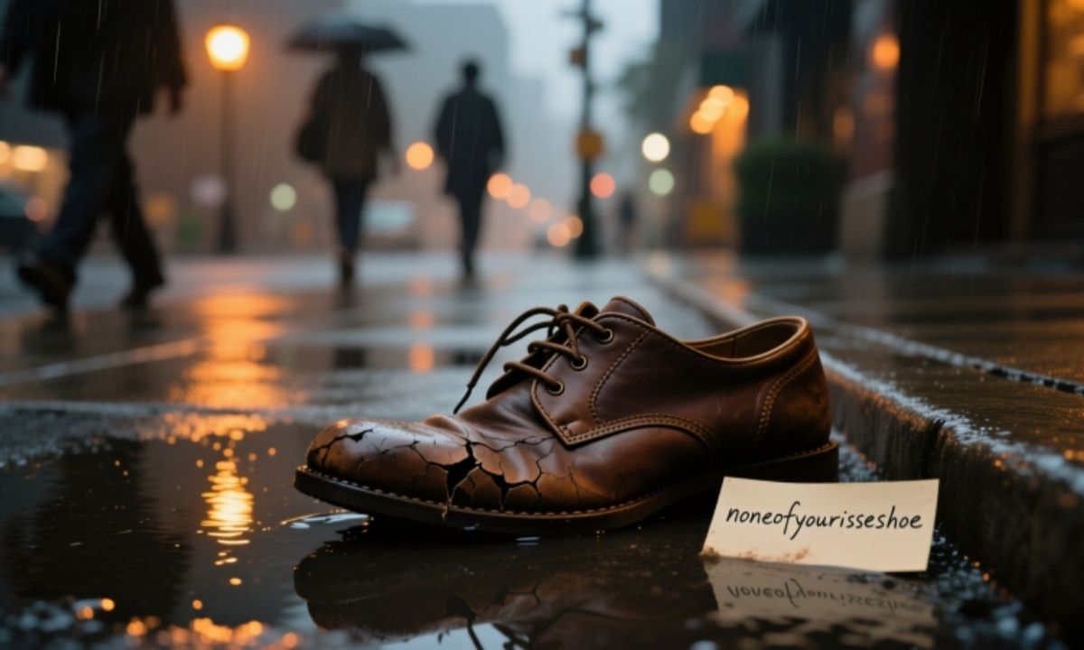 The Emotional Story Behind noneofyourissueshoe