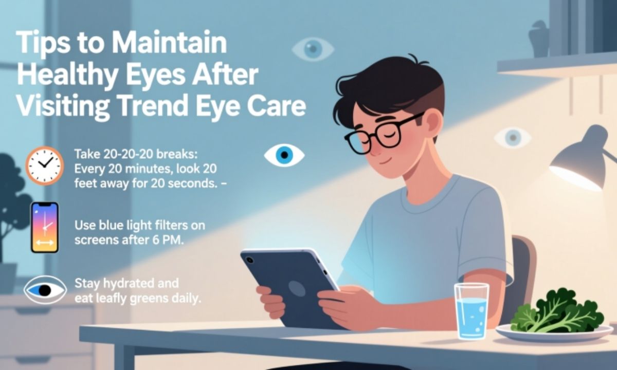 Tips to Maintain Healthy Eyes After Visiting Trend Eye Care
