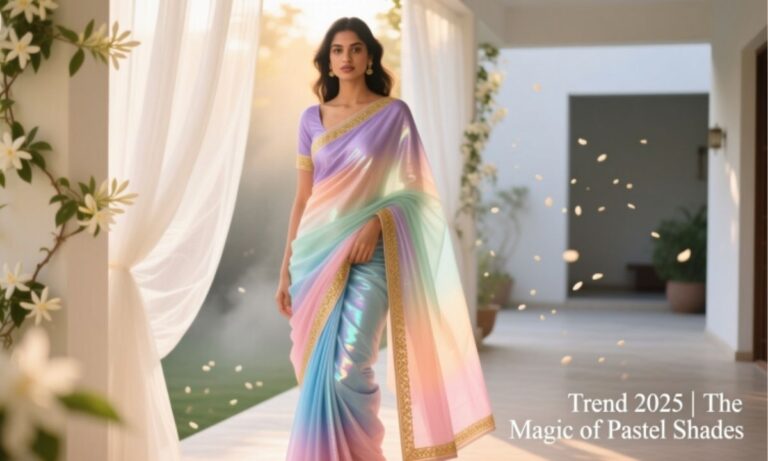 Which colours of trending saree 2025 will make you glow
