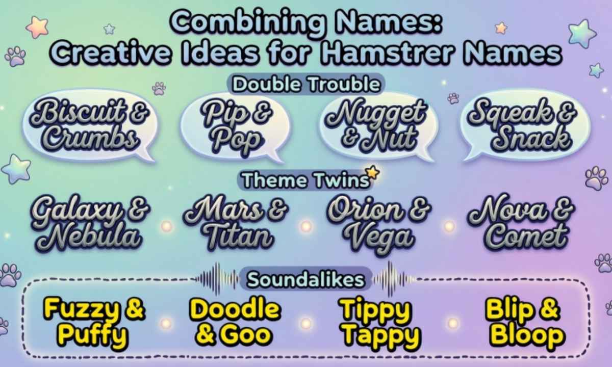 Combining Names: Creative Ideas for Hamster Names