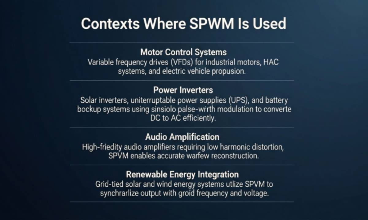 Contexts Where SPWM Is Used