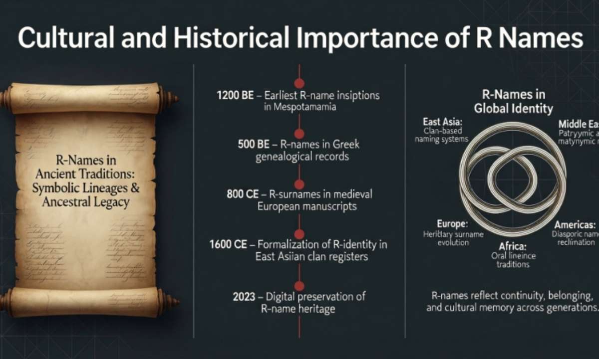 Cultural and Historical Importance of R Names