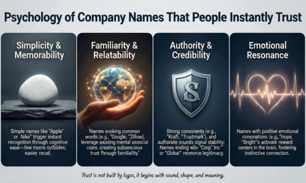 Psychology of Company Names That People Instantly Trust