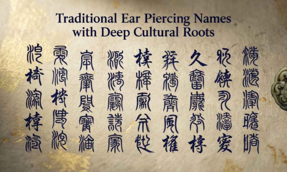 Traditional Ear Piercing Names with Deep Cultural Roots